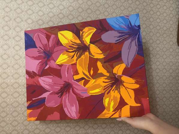 Картина «разноцветные лилии»