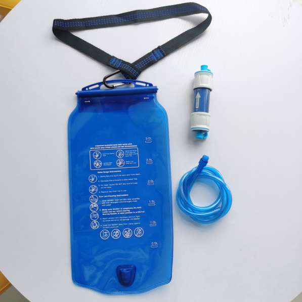 PEVA food grade sports folding water filter bag