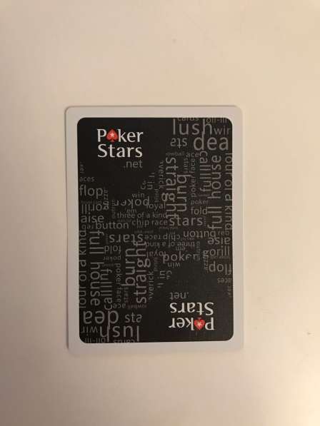 Пластиковые покерные карты Poker Stars в фото 4