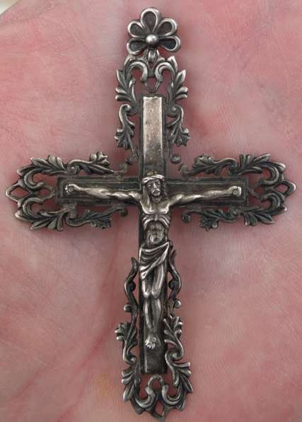 Серебряный крест распятие, серебро 875 проба в Ставрополе