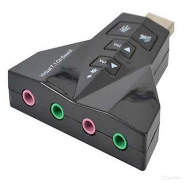 Внешняя USB звуковая стерео карта адаптер в Брянске фото 4