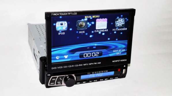 1din Магнитола Pioneer 712 GPS, USB, DVD, TV, Bluetooth в фото 7