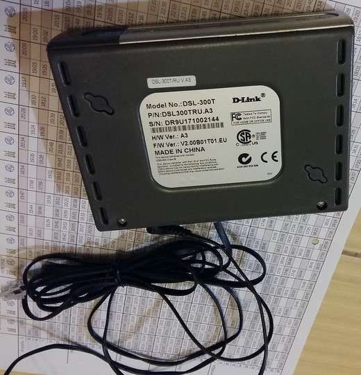 Модем D-Link DSL-300T в комплектации как на фото в Сыктывкаре фото 3