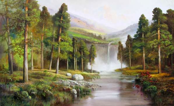 Картина Коваль А.Н. "Водопад в горах"