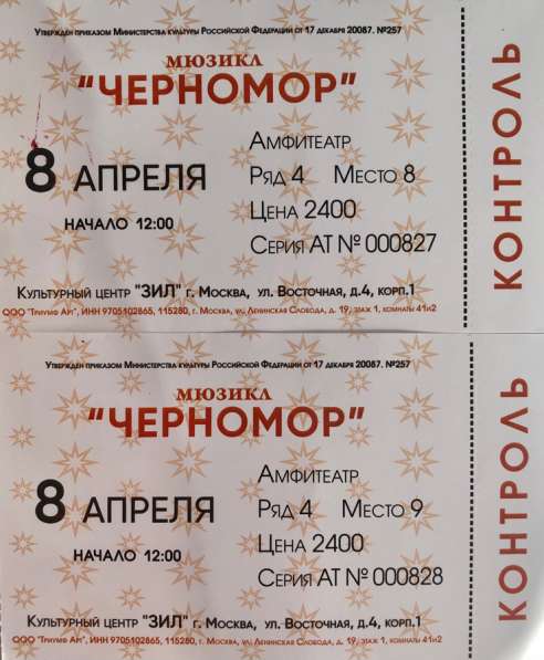 Билеты на мюзикл «Черномор» в Москве фото 3