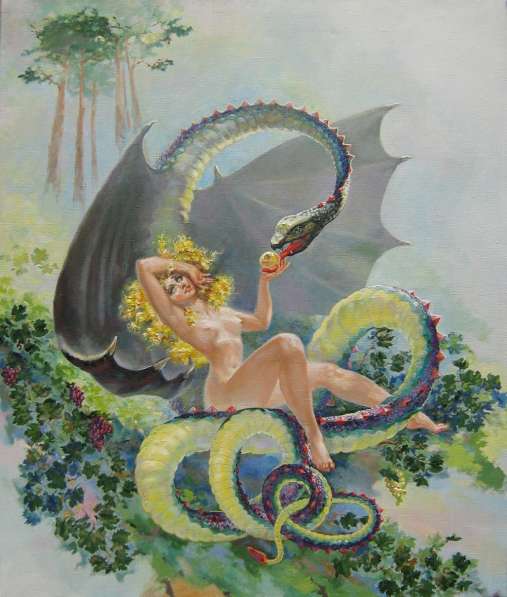 Картина "Ева со змеем"