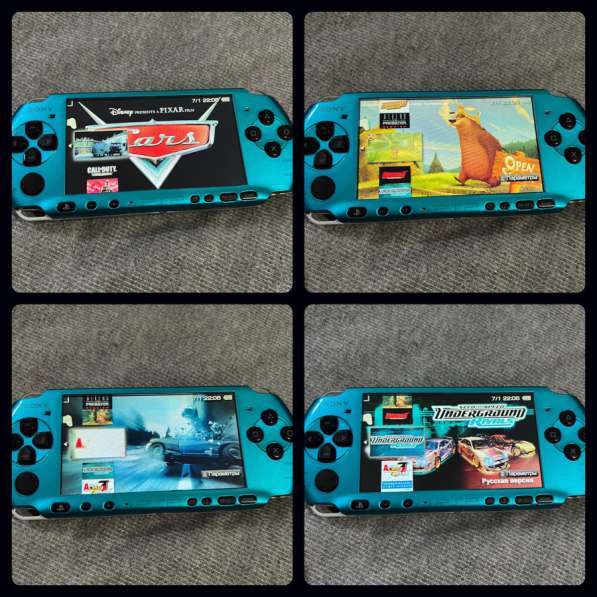 Sony PSP 3008 прошитая + 40 игр бирюзовая в Екатеринбурге фото 3