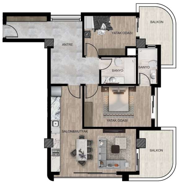 3-к. квартира 100м² Турция, Мерсин, Мезитли в фото 10