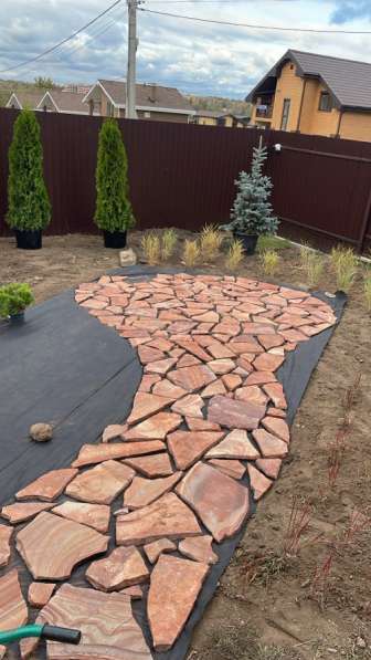 Укладка плятнтка дорожки плащадки