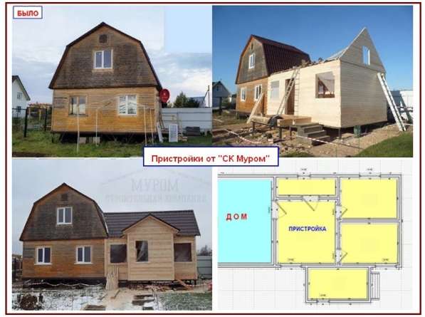 Каркасная пристройка к дачному дому. Монтаж в Сергиевом Посаде фото 16