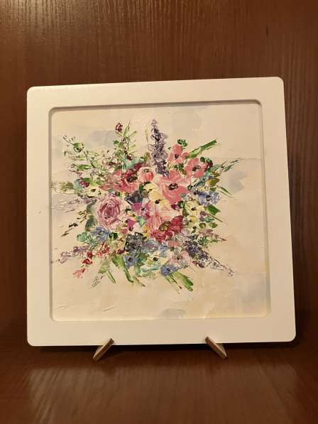 Картина маслом Цветы в Москве