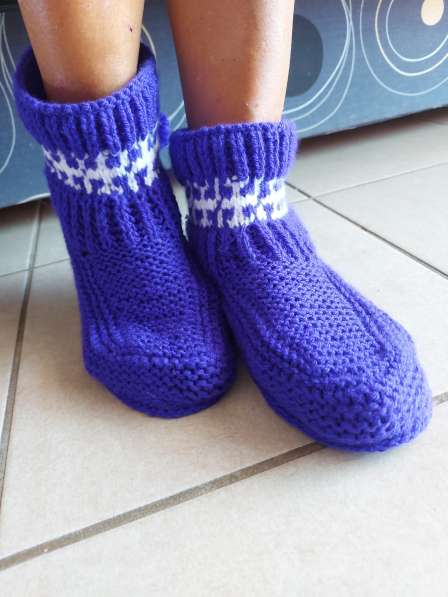 Chaussettes tricotees в фото 4