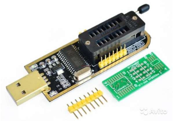 USB Программатор 24-25 серии flash памяти и eeprom