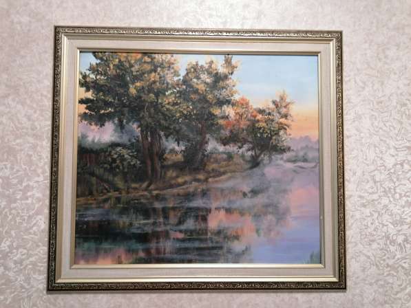 Картина в рамке Туман над рекой (Акрил)