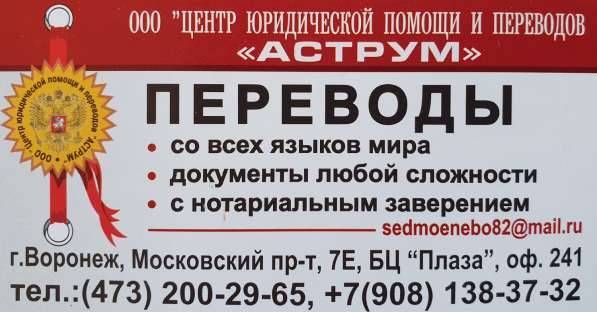 Перевод паспорта полный