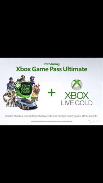 Xbox Live Gold+Game Pass. Код 14/46 дней. Ultimate в Москве фото 3