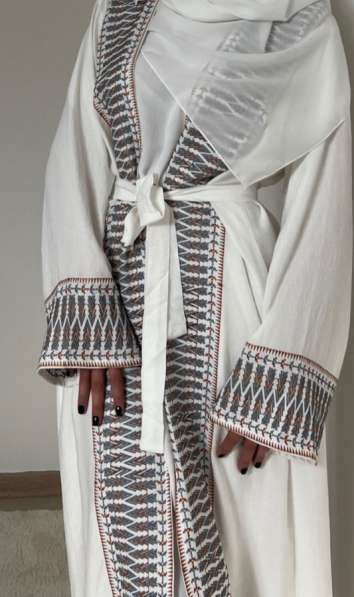Абая лен белая (шейла и платье в комплекте) в Махачкале фото 5
