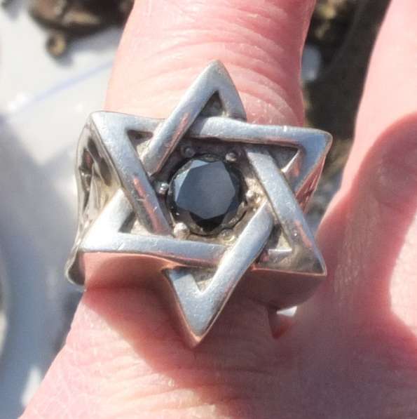 Серебряный перстень иудаика, камень муассанит полкарата в Ставрополе фото 10