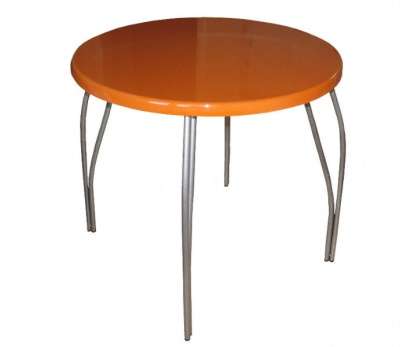 Обеденный стол круглый оранжевый в Челябинске