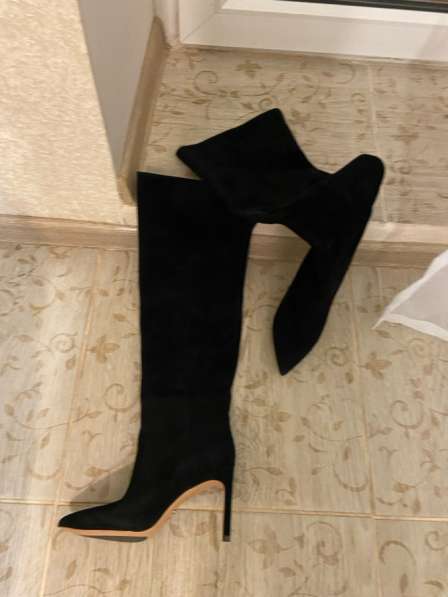 Замшевые сапоги ботфорты в Энгельсе фото 4