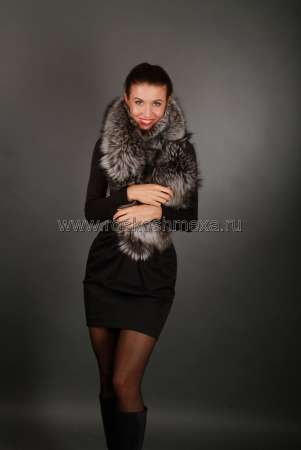 Меховые жилеты из рыжей лисы и чернобурки в Москве фото 25
