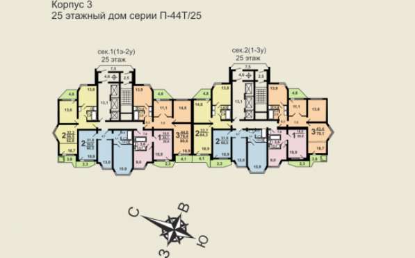 Продам трехкомнатную квартиру в Москве. Жилая площадь 80,60 кв.м. Этаж 15. Есть балкон. в Москве