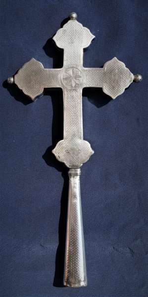 Старинный требный (водосвятный) крест. Серебро «84». XIX в в Санкт-Петербурге фото 10