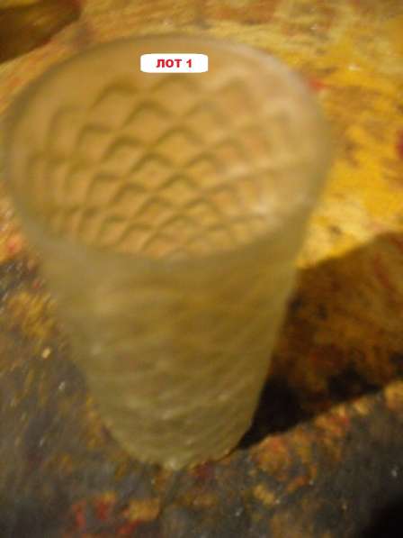 Салатник, подносы "Льдинки" и ваза хрустальные раритет в фото 4