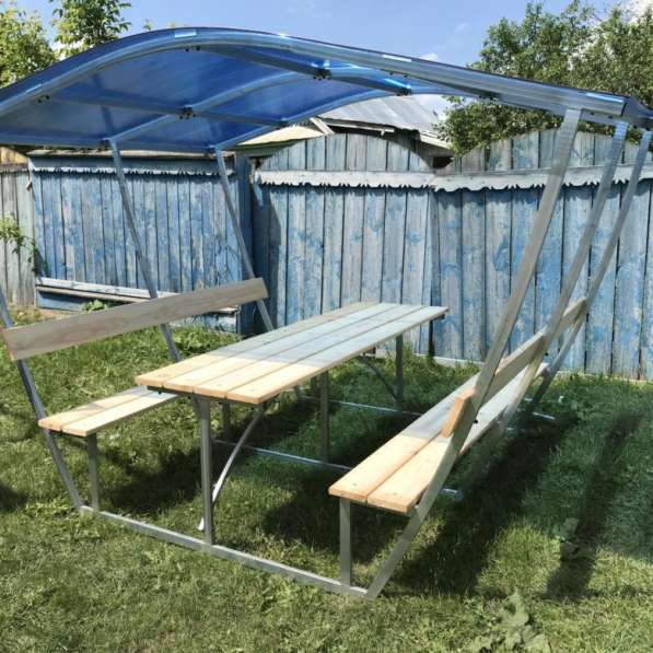 Беседка металлическая с поликарбонатом