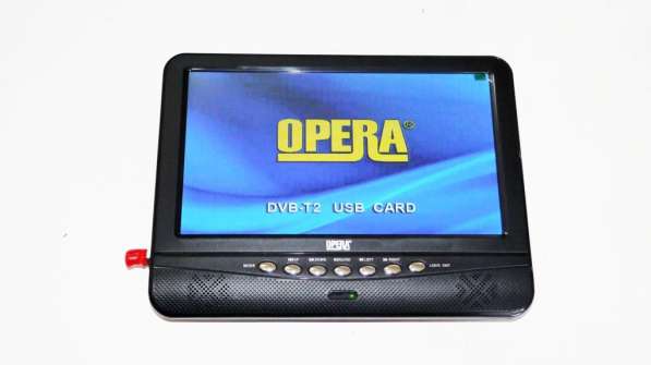 9,5" TV Opera 901 Портативный телевизор с Т2 USB SD