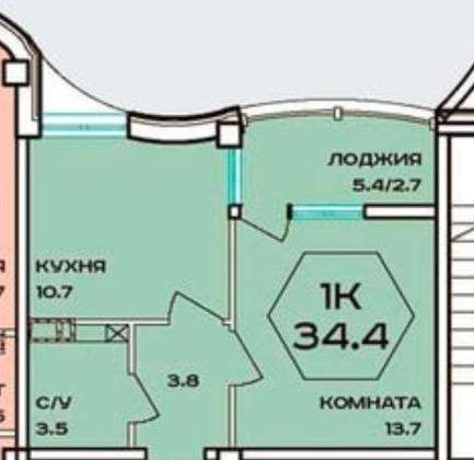 Продам однокомнатную квартиру в Краснодар.Жилая площадь 32 кв.м.Этаж 2.Дом кирпичный.