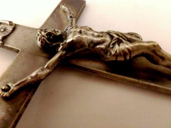Крест наперсный аббатский (епископский) серебро, Италия в Москве фото 4
