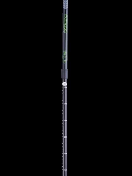 Палки для скандинавской ходьбы Longway, 77-135 см, 2-секционные, чёрный/ярко-зелёный в Сочи фото 5