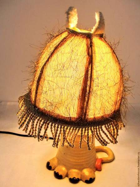 Детская керамическая настольная лампа