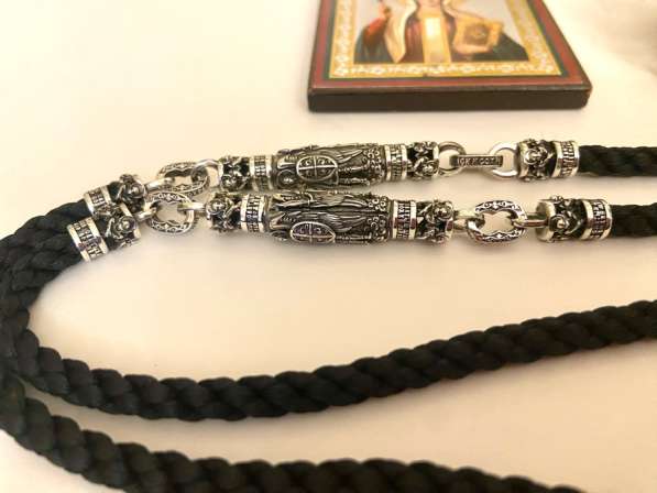 Гайтан на текстильном шнурке с иконой в Костроме фото 8