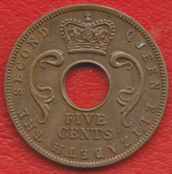Британская Восточная Африка 5 центов 1955 г. в Орле