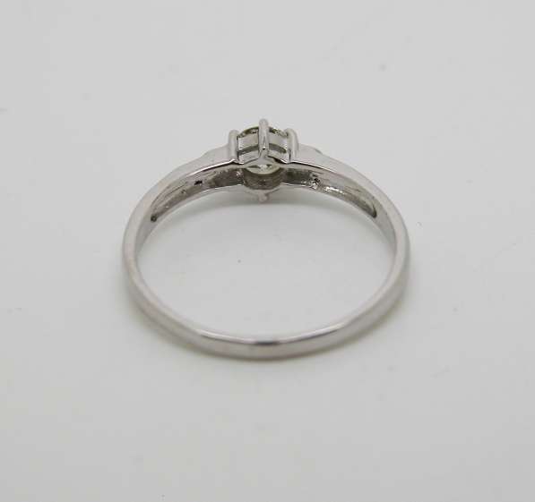 Золотое кольцо с бриллиантом 0.38 карат в Москве фото 8