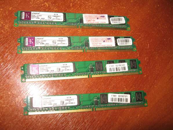 4GB DIMM DDR2 (6400) 4шт. Х 1Gb Kingston KVR800D2N5/1G Retai в Москве