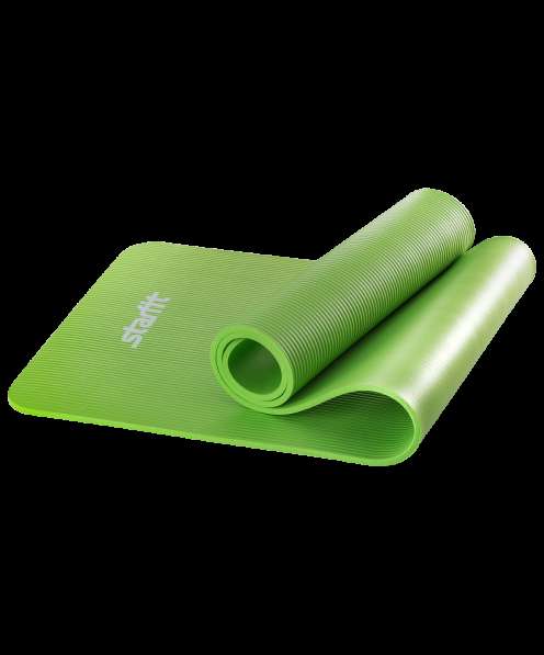 Коврик для йоги FM-301 NBR 183x58x1,0 см, зеленый в Сочи фото 3