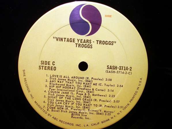 Пластинка виниловая The Troggs ‎– The Vintage Years в Санкт-Петербурге фото 4