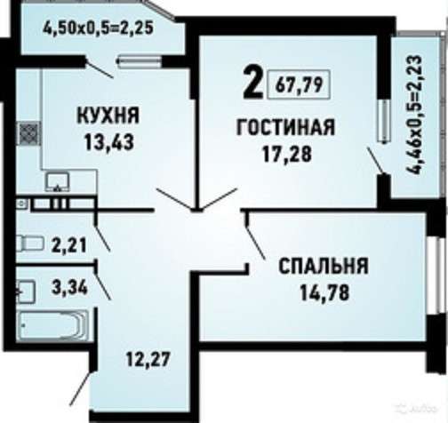Квартира по акции в мкр. Губернский в Краснодаре фото 5