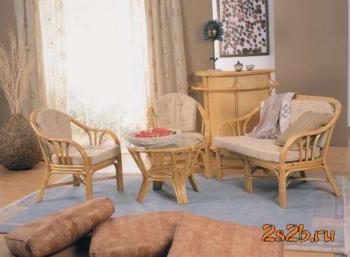 Мебель плетеная из натурального ротанга комплект 01.25 в Краснодаре