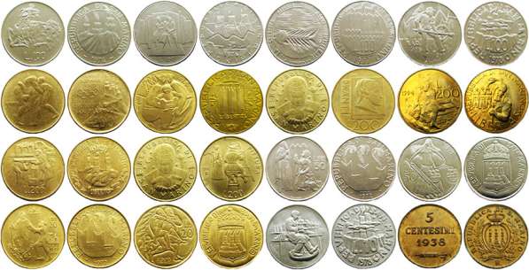 Монеты Сан - Марино в Москве