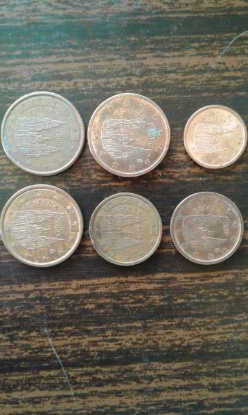 Коллекция Евро и Евро центов, комплект монетный двор Испании