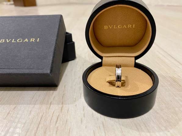 Bvlgari Кольцо в 1 полосу, Оригинал, белое золото