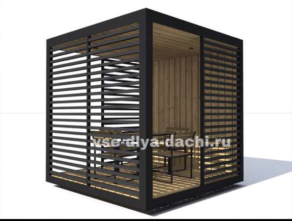 Беседки ЛОФТ садовые под ключ в Москве фото 6