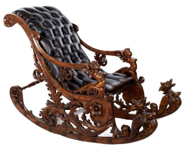 Кресла, кресла качалки, мебель из ореха на заказ в Москве фото 3