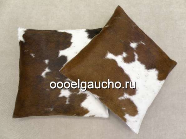 Декоративные подушки из шкур коров, лисы и чернобурки в Москве фото 3