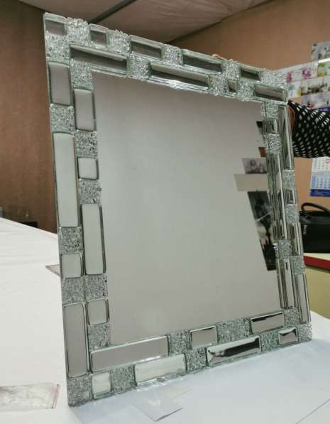 Пескоструйная обработка зеркал с элементами фьюзинга в фото 3