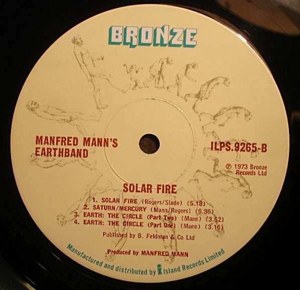 Пластинка Manfred Mann's Earth Band – Solar Fire(UK) в Санкт-Петербурге фото 5